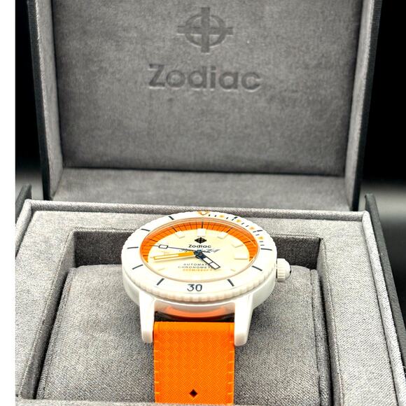 Zodiac Super Sea Wolf ZO9591 Men’s Automatic COSC Diver Watch NIBWT - Picture 11 of 17